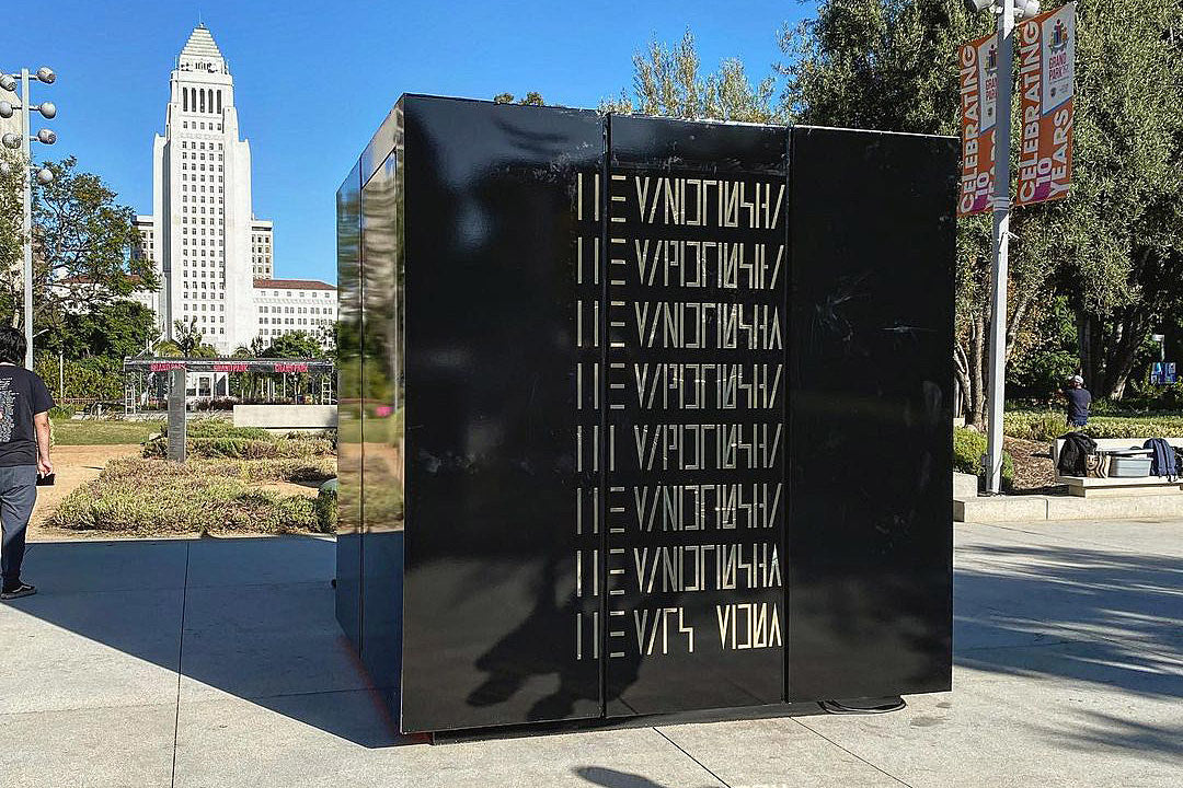 The Mars Volta tease new music in a cube in LA’s Grand Park