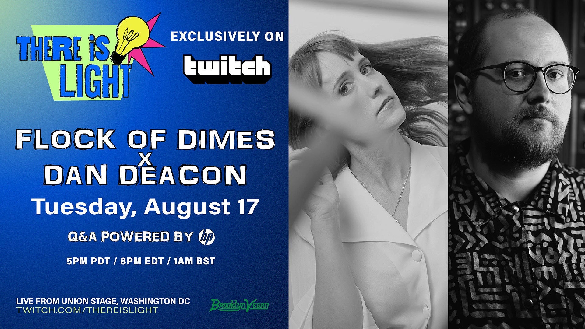 Dan Deacon & Flock of Dimes play a free virtual concert tonight