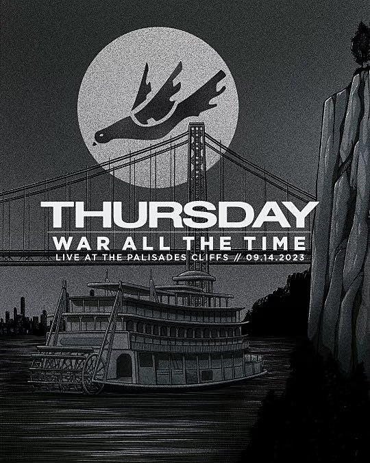 Thursday playing ‘War All The Time’ in full on a boat around NYC