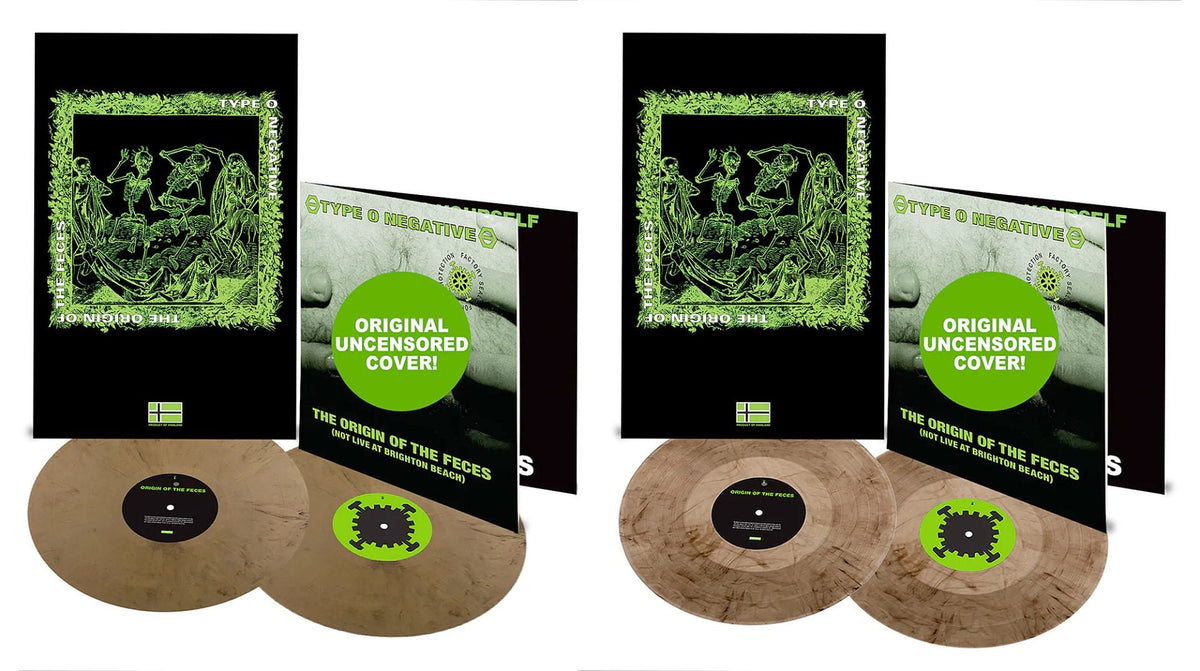 Type O Negative ‘Origin of the Feces’ reissued w/ original SCRATCH & SNIFF cover art (exclusive color vinyl here)