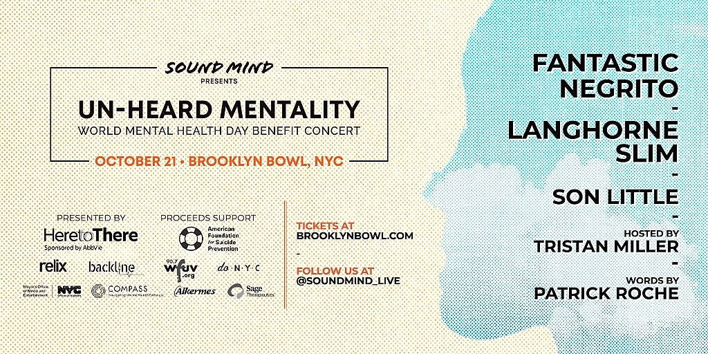 Langhorne Slim, Fantastic Negrito & Son Little playing Brooklyn mental health benefit
