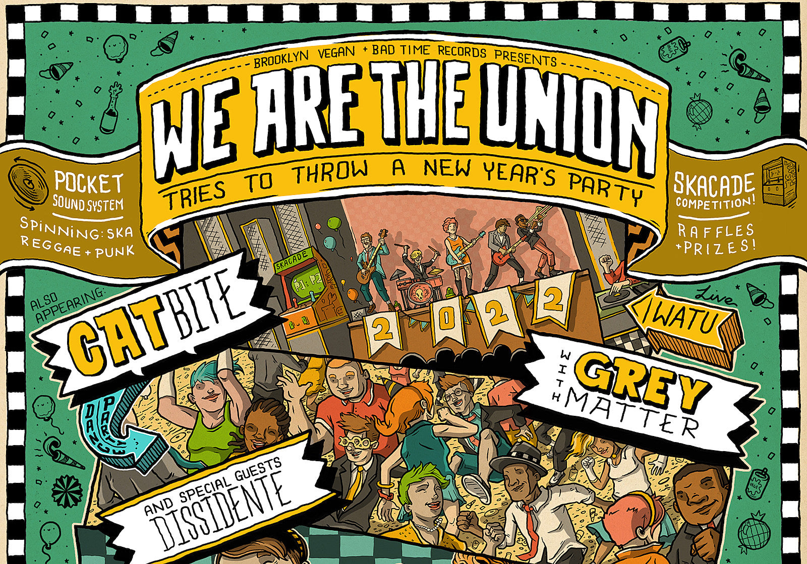 BV & Bad Time Records Present: We Are The Union, Catbite, Grey Matter & Dissidente NYE show