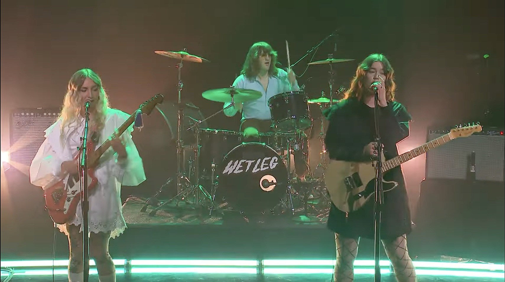 Watch Wet Leg play “Too Late Now” on Corden