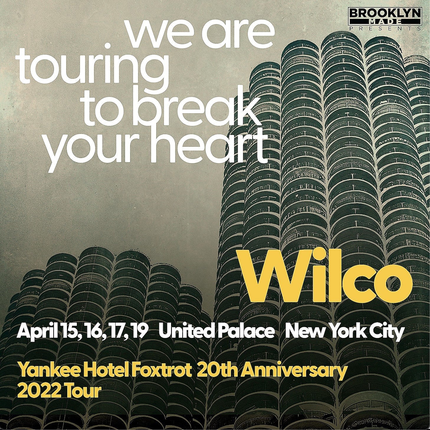 Wilco ‘Yankee Hotel Foxtrot’ shows @ United Palace on BV presale (password here)