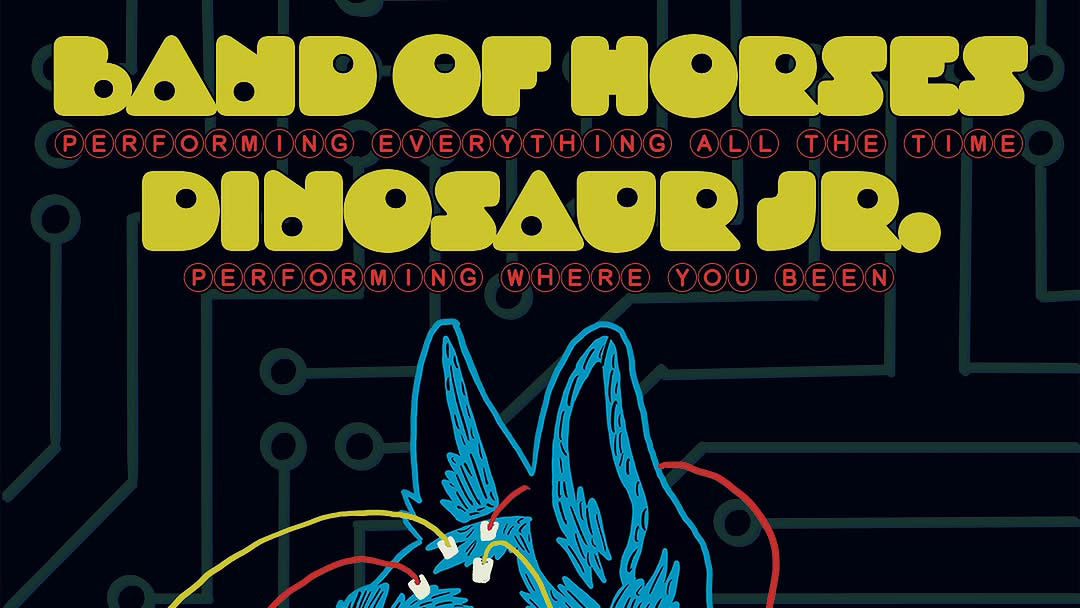 Dinosaur Jr. (playing ‘Where You Been’) & Band of Horses (playing ‘Everything all the Time’) announce tour