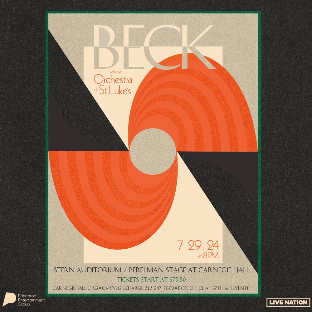 Beck w/ orchestra @ Carnegie Hall Night 2 on BrooklynVegan presale (password here)