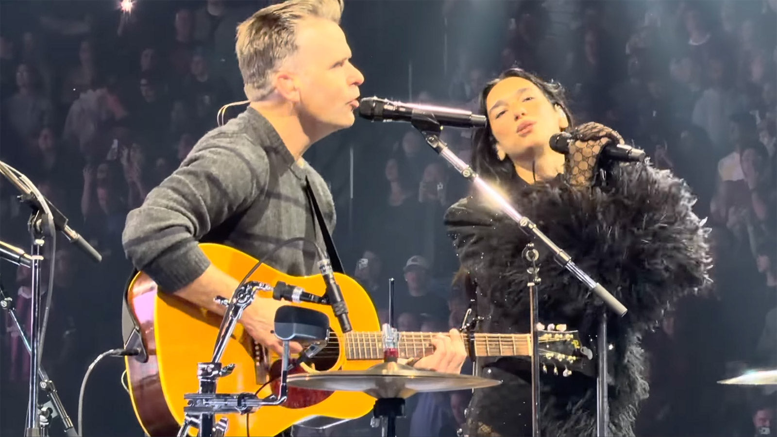 Dua Lipa joined by Ben Gibbard for “I Will Follow You Into the Dark” in Seattle (watch)