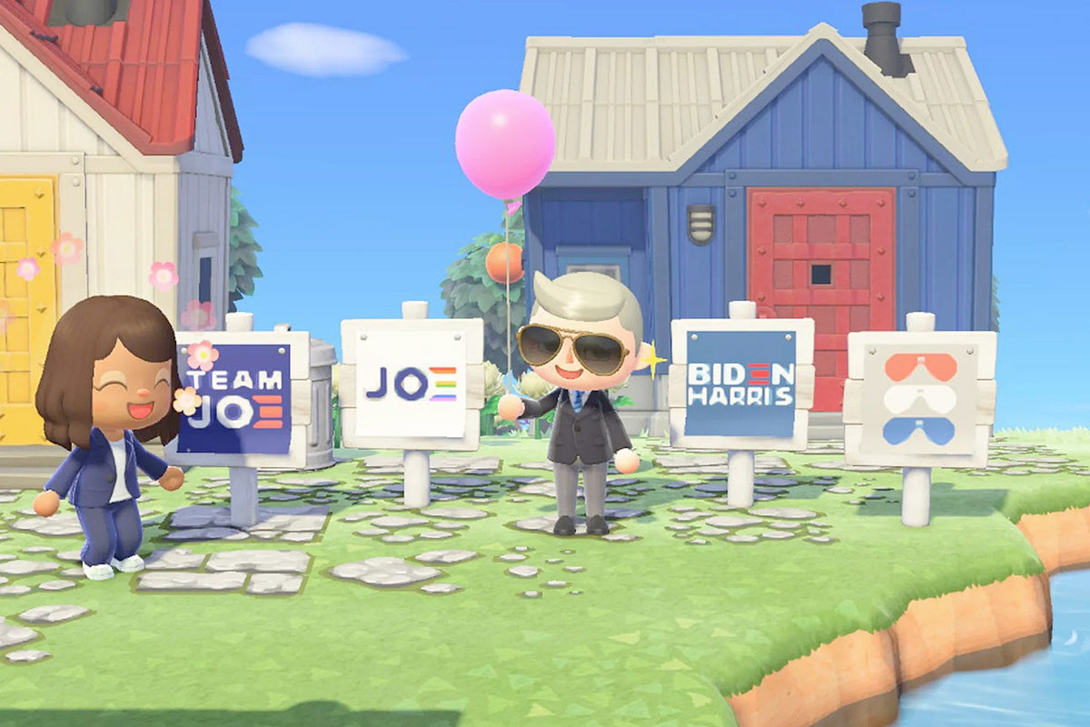Kanye West thinks Animal Crossing’s new Joe Biden signs are “super fresh”