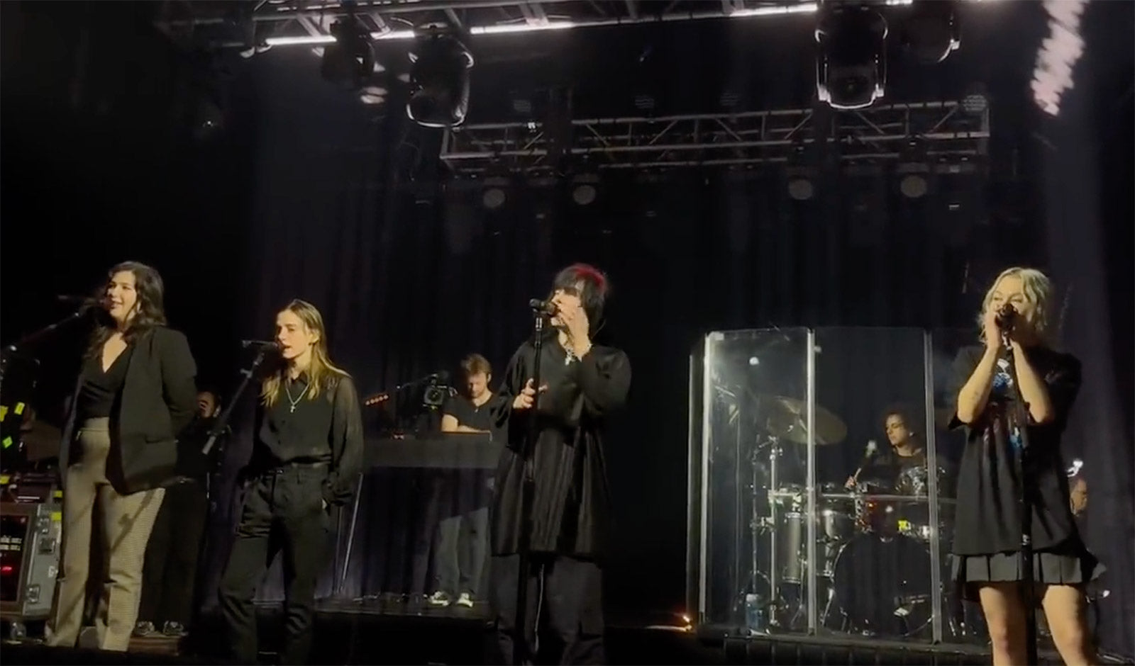Watch Billie Eilish bring out boygenius for “when the party’s over” in London