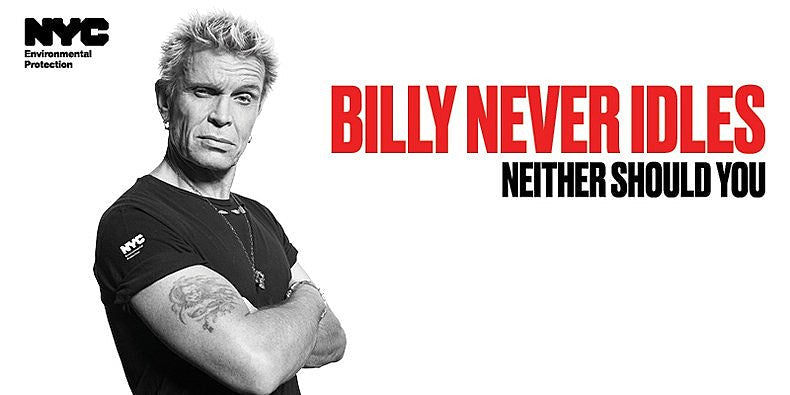 Billy Idol says “if you’re not driving, shut yer damn engine off!” in new NYC anti-idling campaign