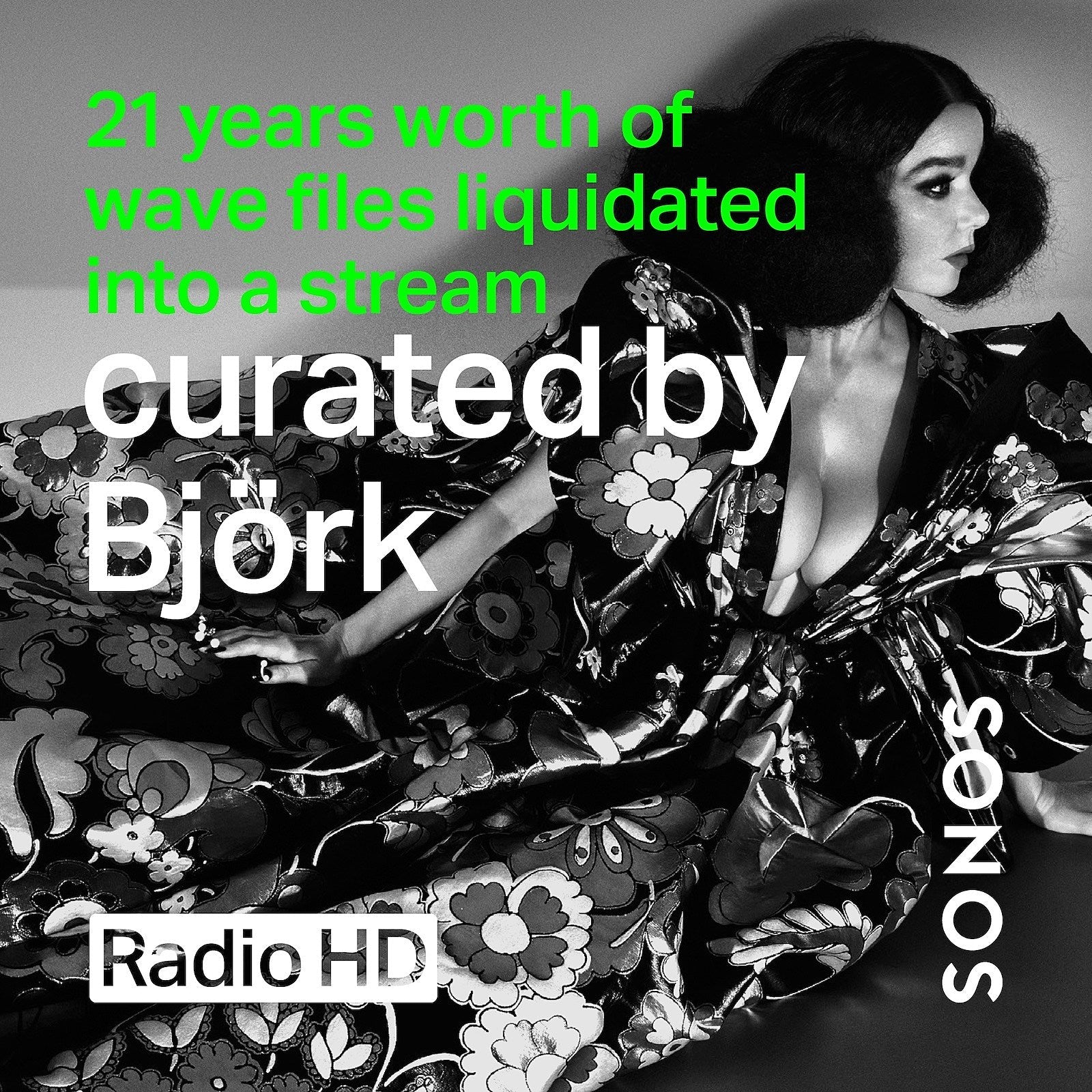 listen to Bjork’s SONOS station, “21 years of wav files liquidated into a stream”