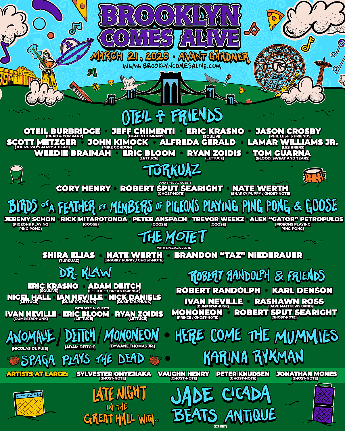 Brooklyn Comes Alive 2020 lineup, collaborations & tribute sets