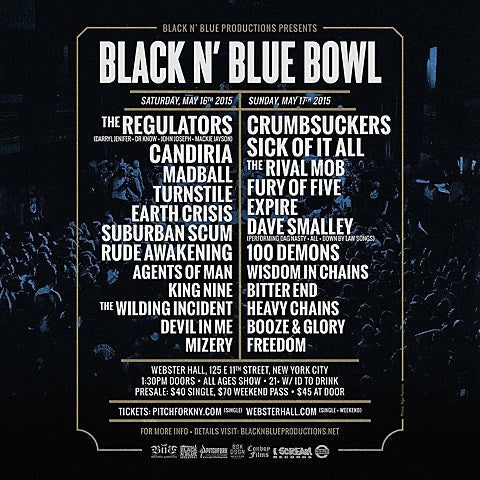 Black N’ Blue Bowl announces full lineup, tix on sale (Earth Crisis, the Bad Brains/Cro-Mags band & more added)
