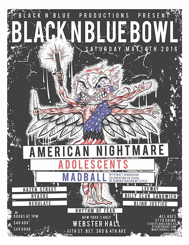 Black & Blue Bowl is this weekend with American Nightmare, Adolescents, Madball & more (win tix!)