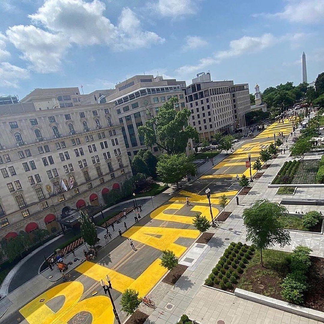 DC Mayor has “Black Lives Matters” painted in massive letters on street leading to The White House