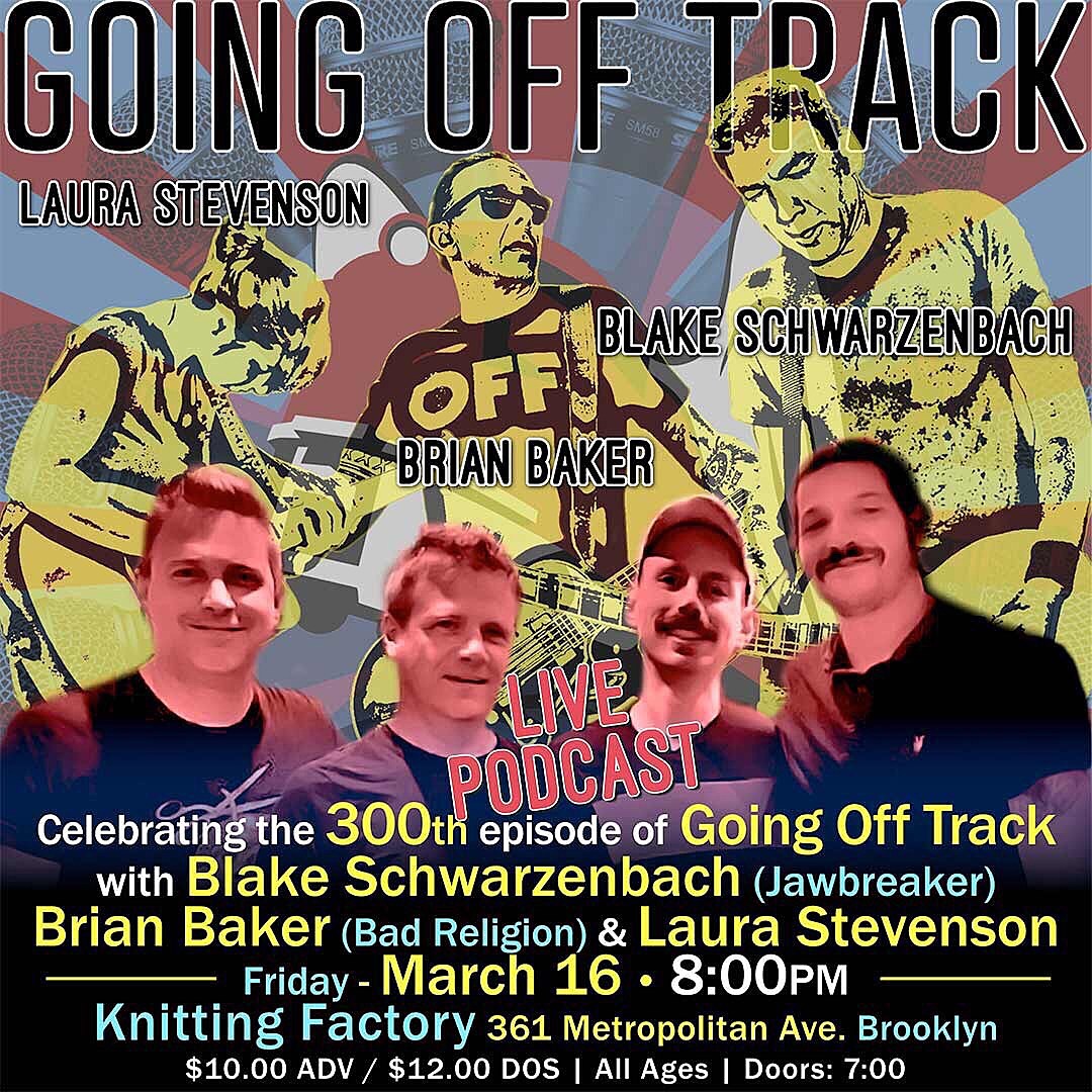 Jawbreaker’s Blake Schwarzenbach guesting at Going Off Track taping, 33 1/3 Q&A