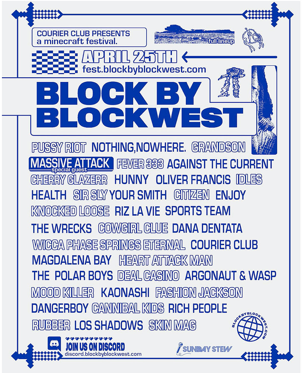 Massive Attack, HEALTH, Cherry Glazerr, IDLES & more added to Minecraft festival