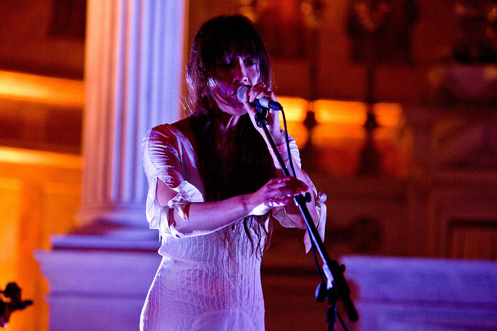 pics: Blonde Redhead played ‘Misery is a Butterfly’ w/ ACME in a Brooklyn church (where Jóhann Jóhannsson plays too)