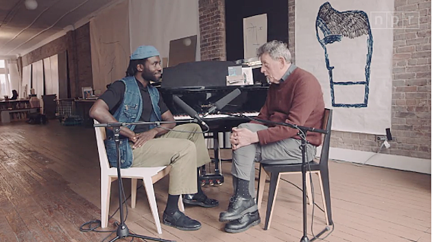 Philip Glass & Dev Hynes interview each other in new video, playing Kennedy Center