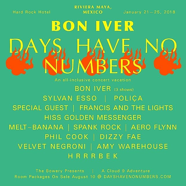 Bon Iver throwing Mexico concert vacation w/ Sylvan Esso, Polica & more