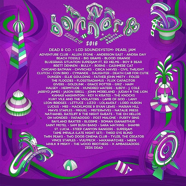is this (part of) the Bonnaroo 2016 lineup?