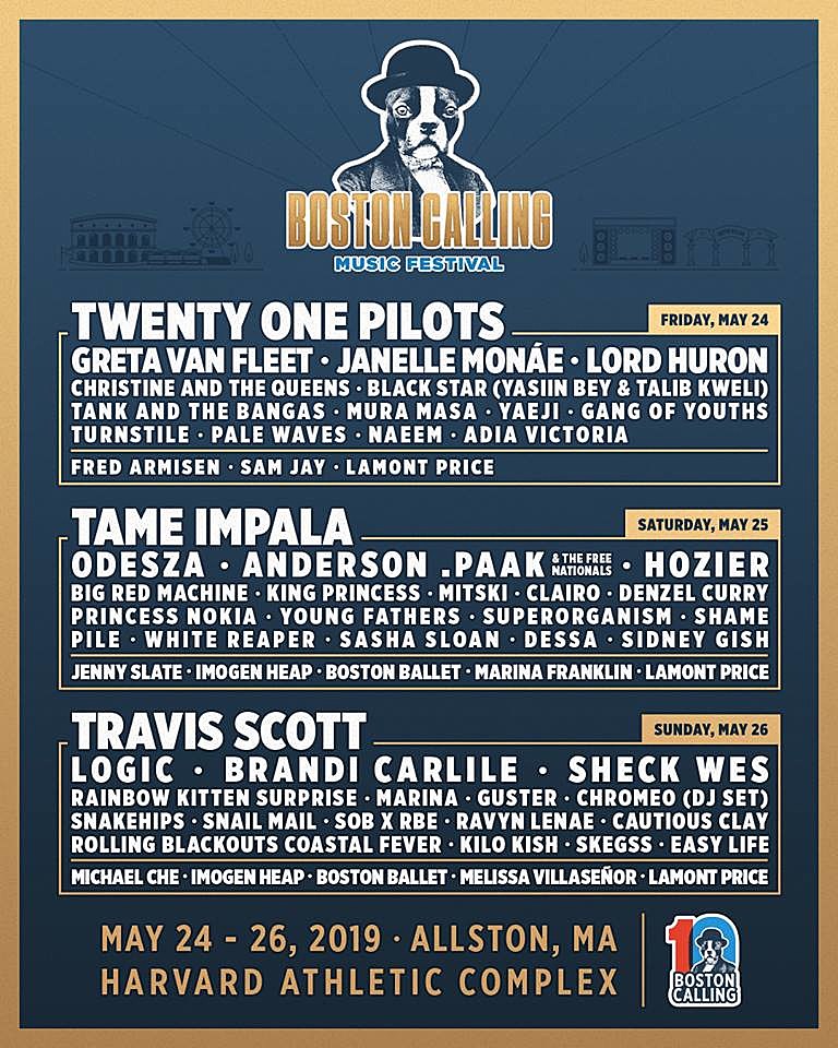 Boston Calling 2019 daily lineups announced