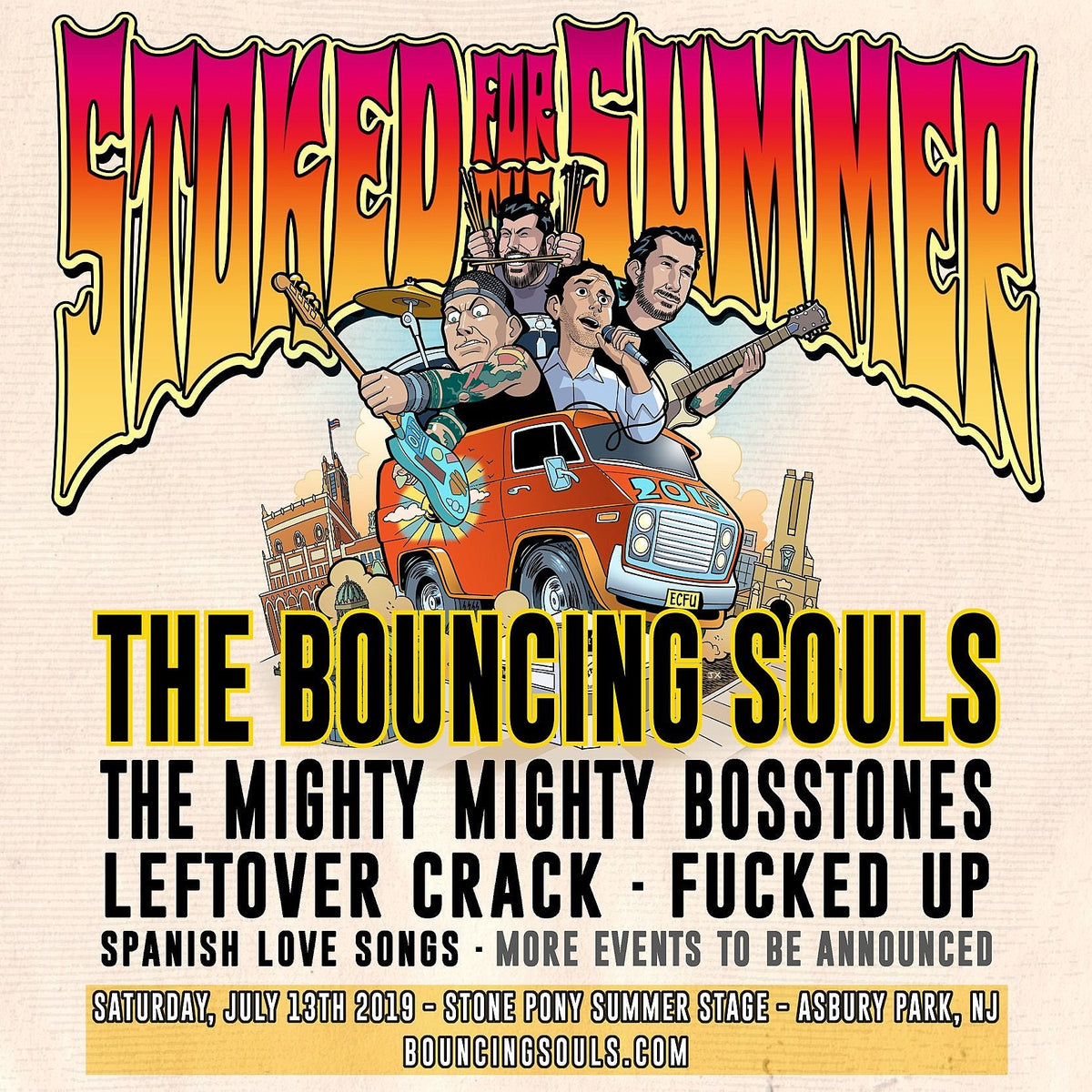 win a VIP package to Bouncing Souls’ Stoked For The Summer 2019