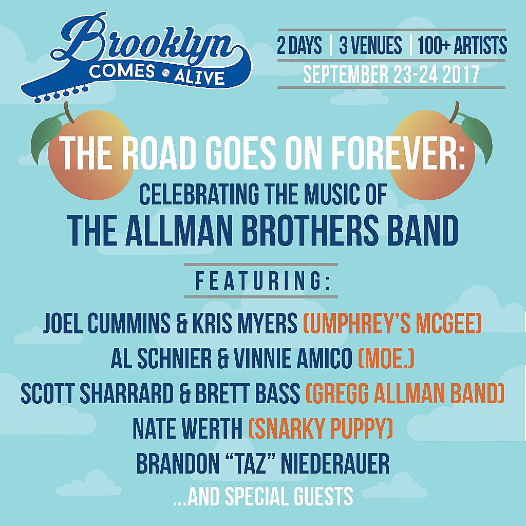 Brooklyn Comes Alive reveals lineup for Allman Brothers tribute