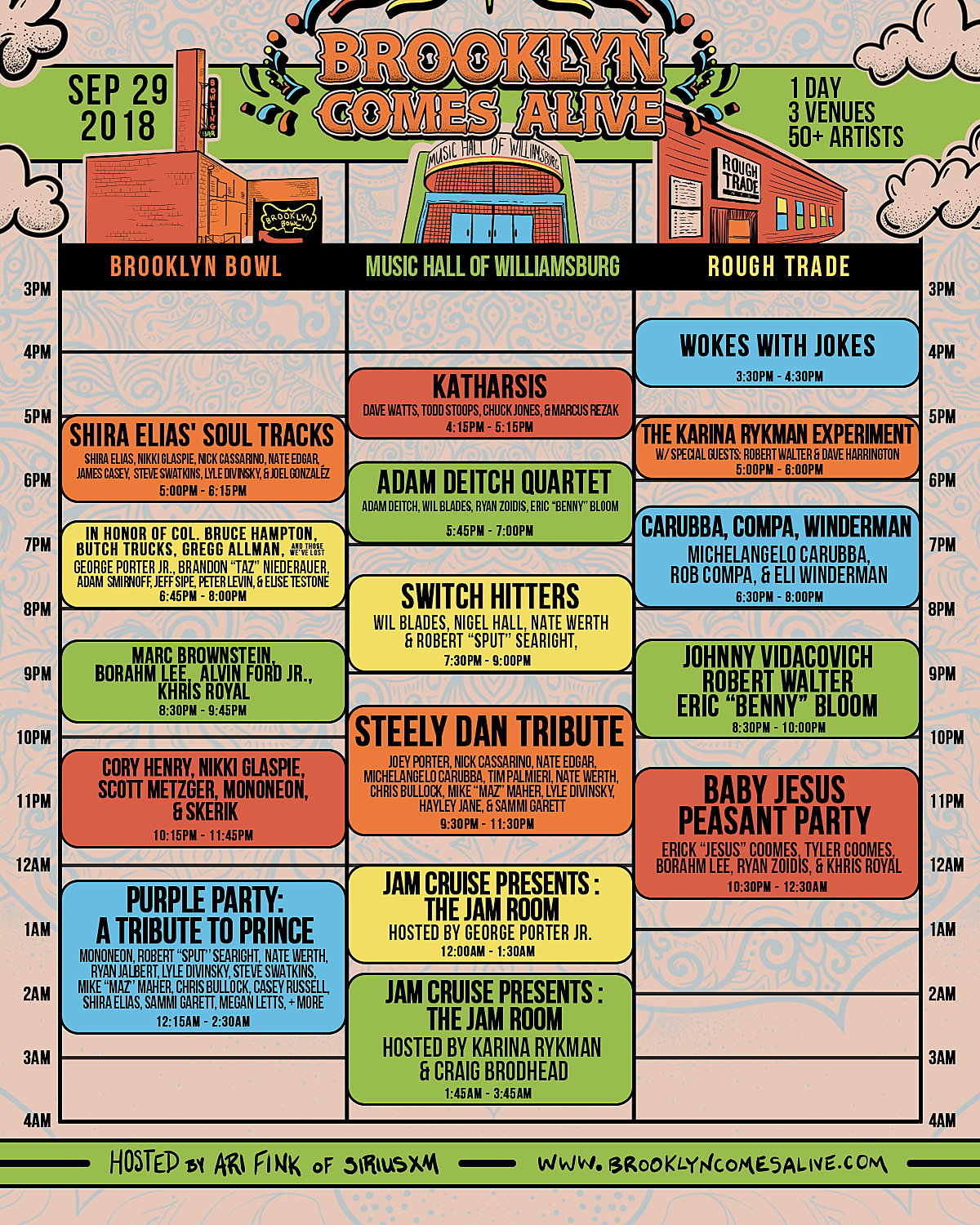 Brooklyn Comes Alive 2018 schedule