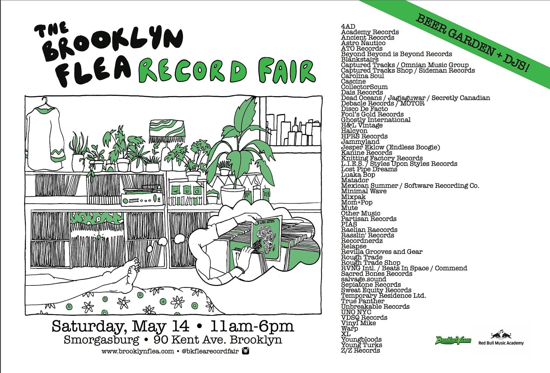 Brooklyn Flea Record Fair: 2016 spring date & vendor list