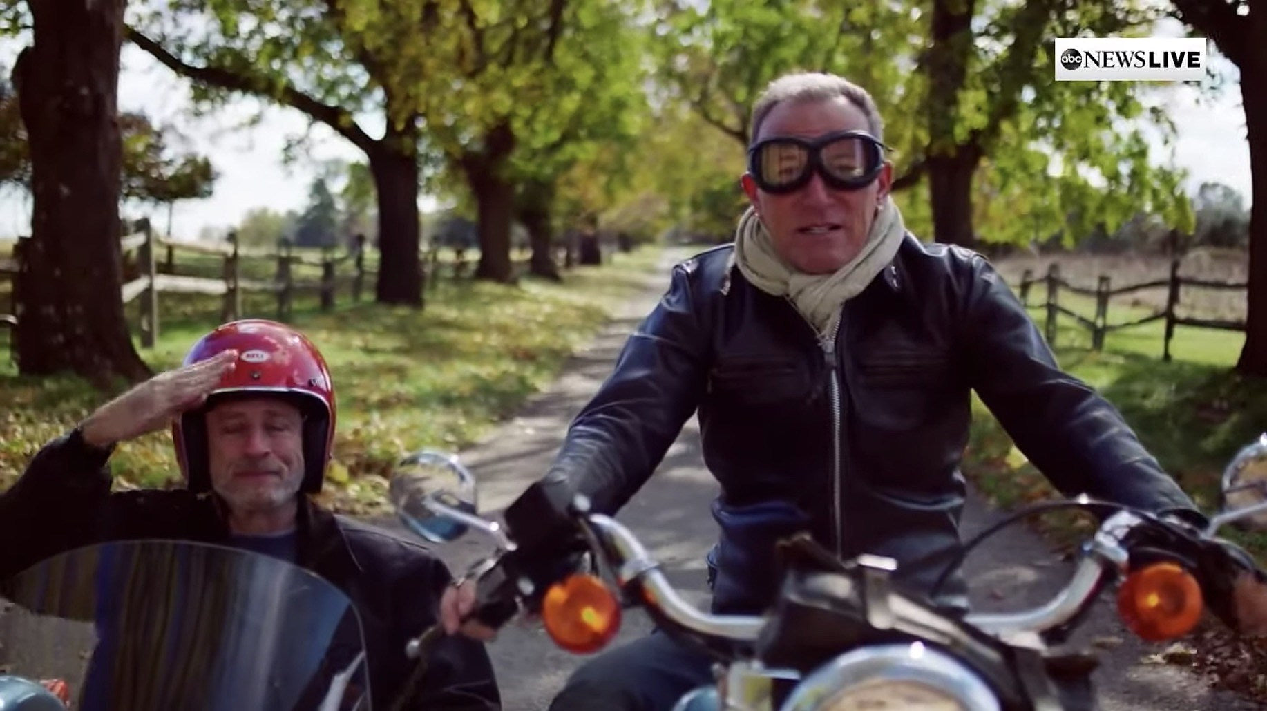Bruce Springsteen & Jon Stewart took a ride, performed & more on benefit stream (watch!)