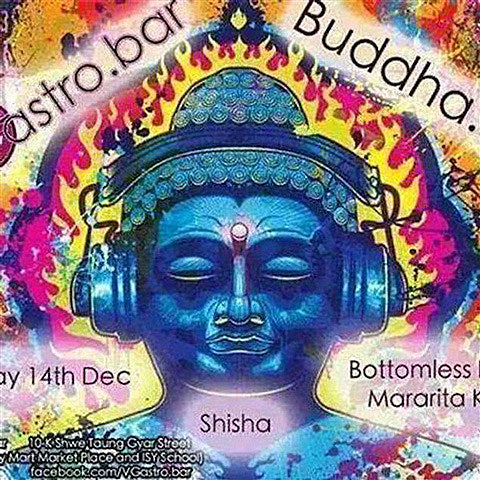men in Myanmar sent to prison for posting a picture of a Buddha wearing headphones