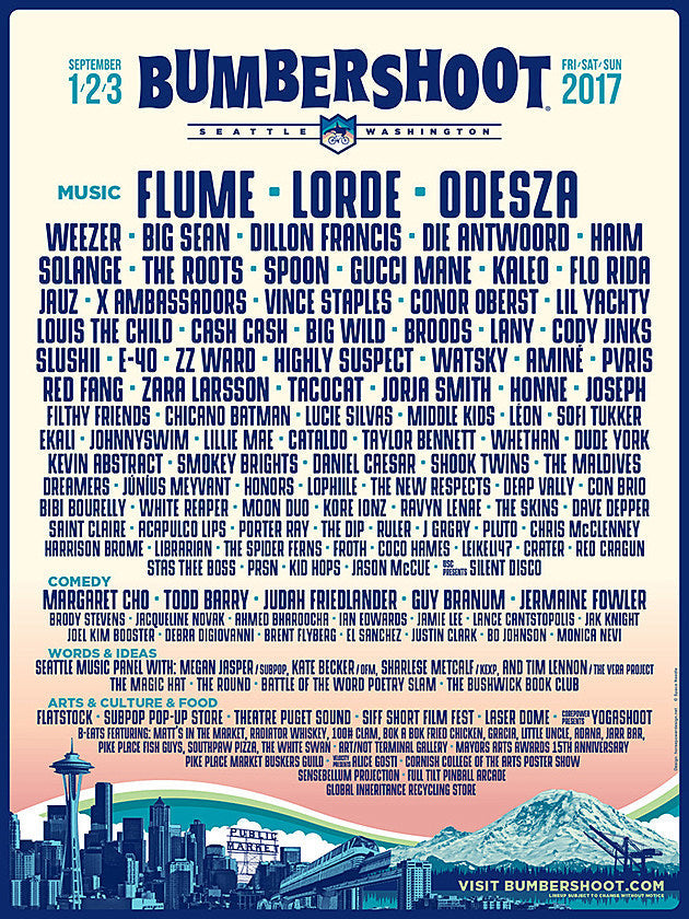 Bumbershoot 2017 Lineup Announced (Lorde, Weezer, Solange, Spoon, more)