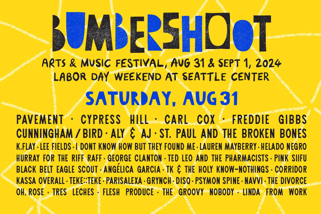 Bumbershoot announces 2024 lineup by day & single-day tickets