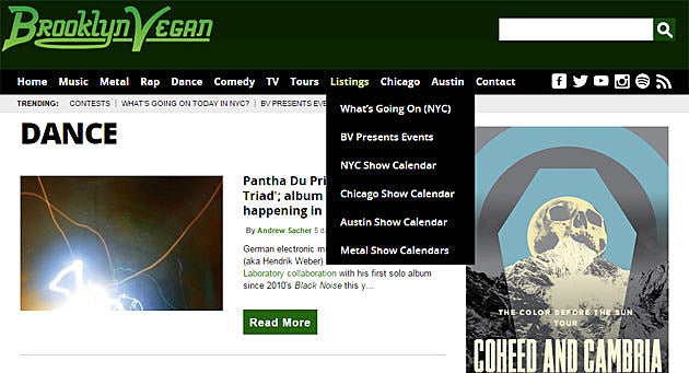 Welcome to the new BrooklynVegan.com
