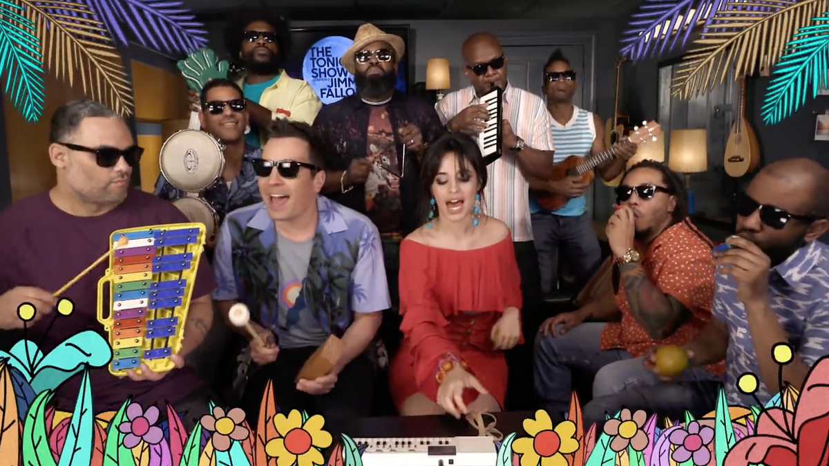 watch Camila Cabello & The Roots play “Havana” with toy instruments on ‘Fallon’