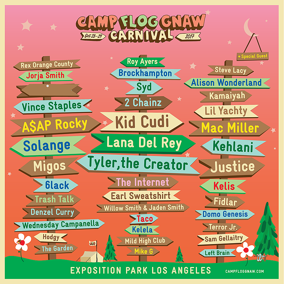 Lana Del Rey, Solange, A$AP Rocky & more playing Camp Flog Gnaw (lineup)