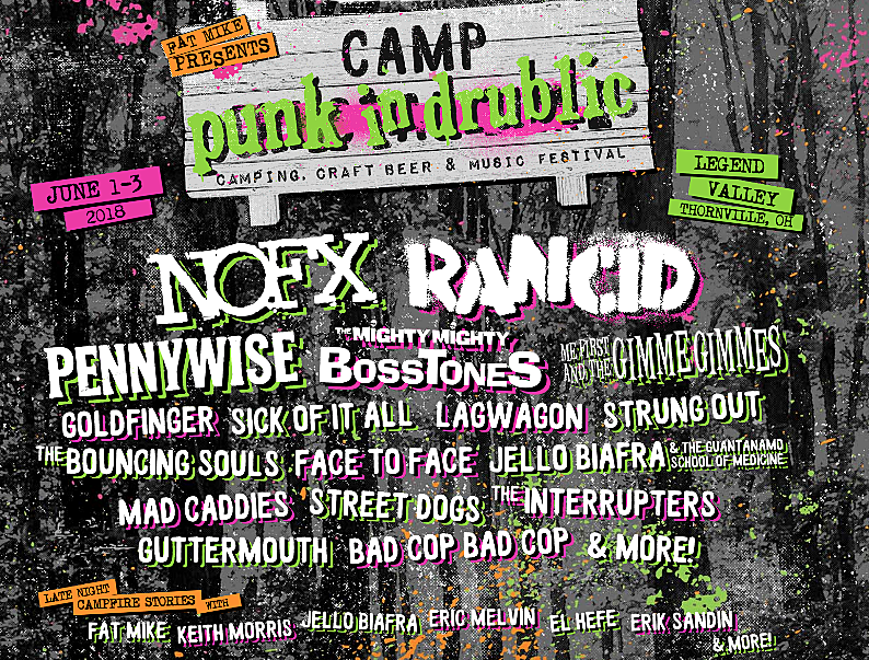Fat Mike presents Camp Punk In Drublic with Rancid, Bosstones, SOIA & more