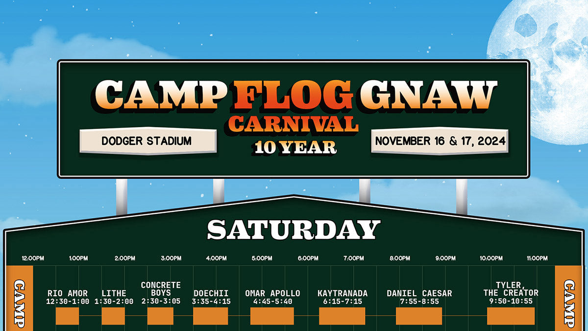 Camp Flog Gnaw 2024 set times (Tyler the Creator, Vince Staples, André 3000, Erykah Badu, Earl Sweatshirt, more)