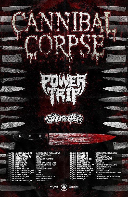 Cannibal Corpse/Power Trip/Gatecreeper NYC show on BV presale (password)