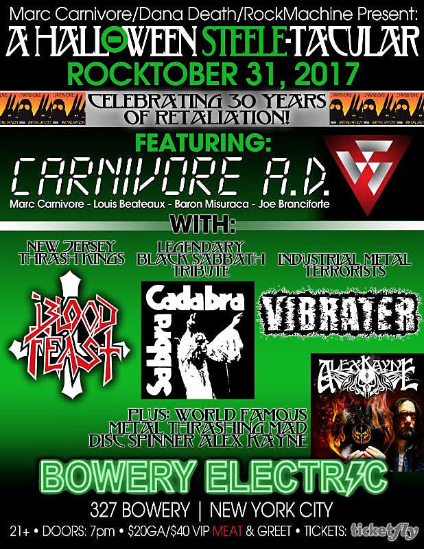 Carnivore (sorta) reforms + Marc opening for Sacred Reich & Type O-related news