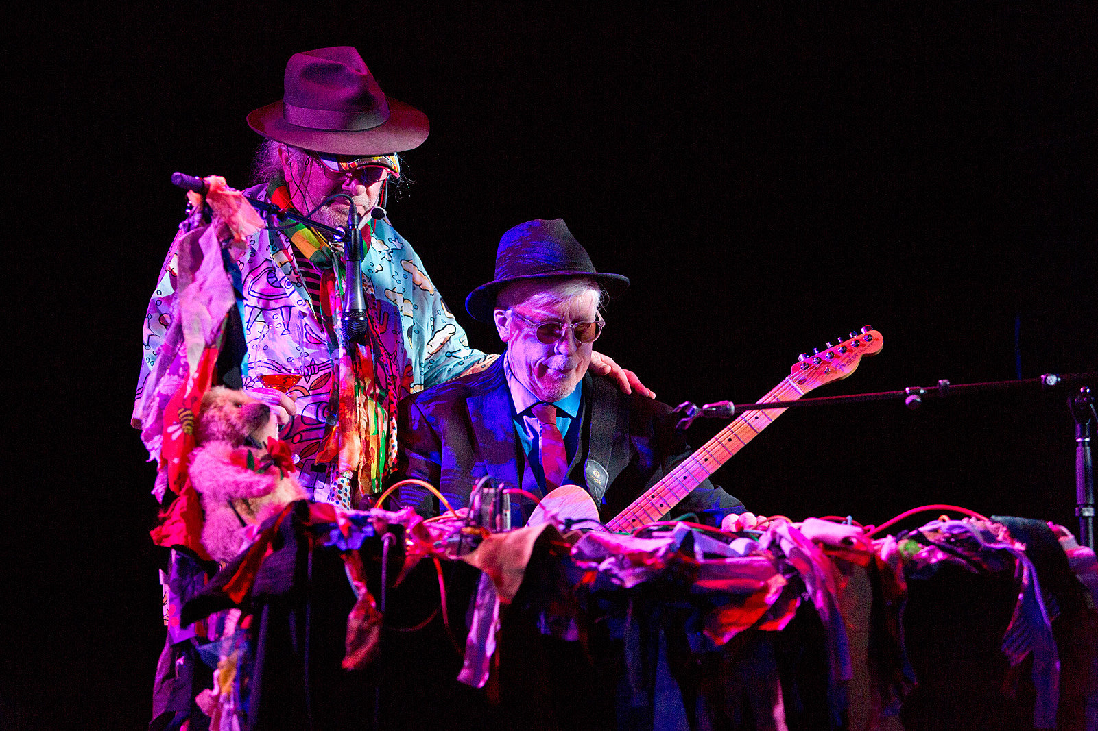 Charlemagne Palestine & Rhys Chatham Duo played Le Poisson Rouge w/ C. Spencer Yeh & HEVM (pics)