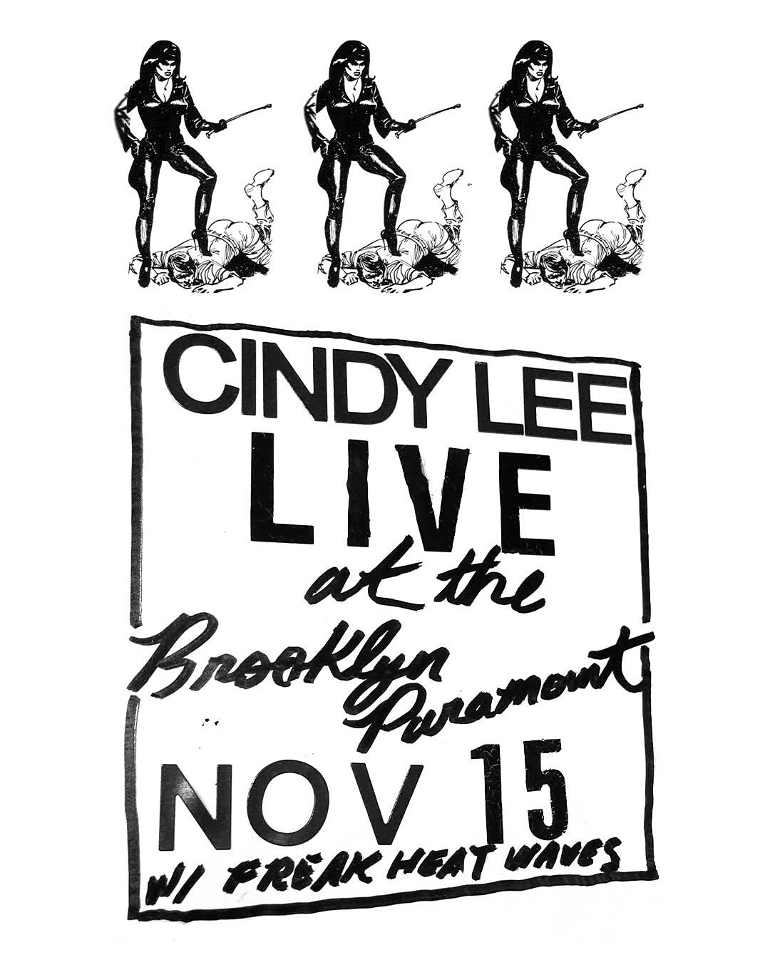 Cindy Lee @ Brooklyn Paramount on BV presale (password here)