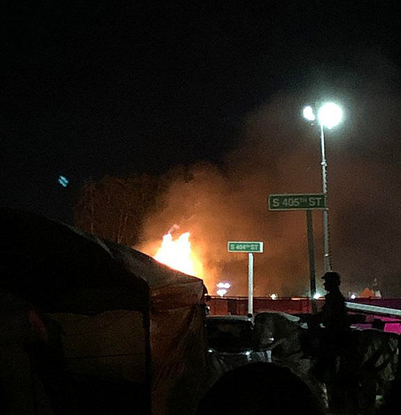 Fire erupts in Coachella campground Friday night
