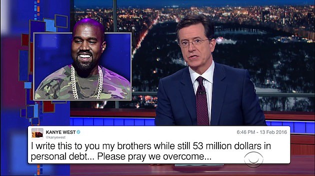 Stephen Colbert says “We Have To Help Kanye” (video)