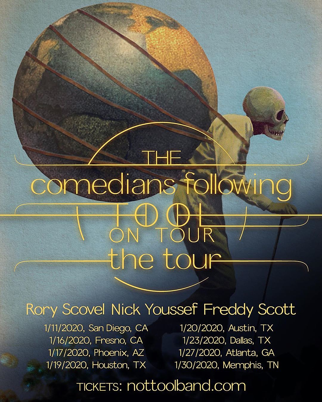 Rory Scovel & more going on “The Comedians Following Tool on Tour: The Tour”