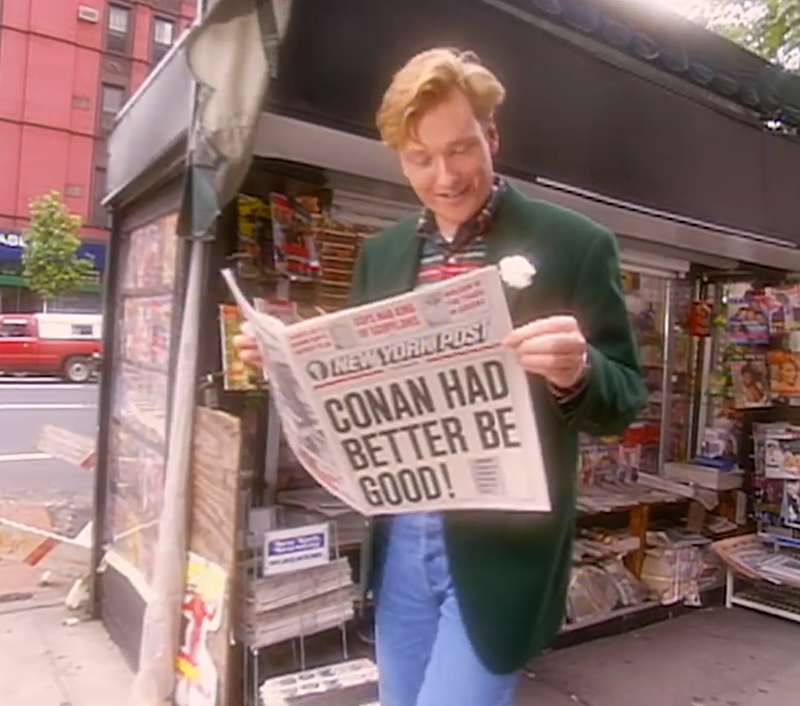 Conan O’Brien launching online archive of classic ‘Late Night’ (watch his NBC debut)
