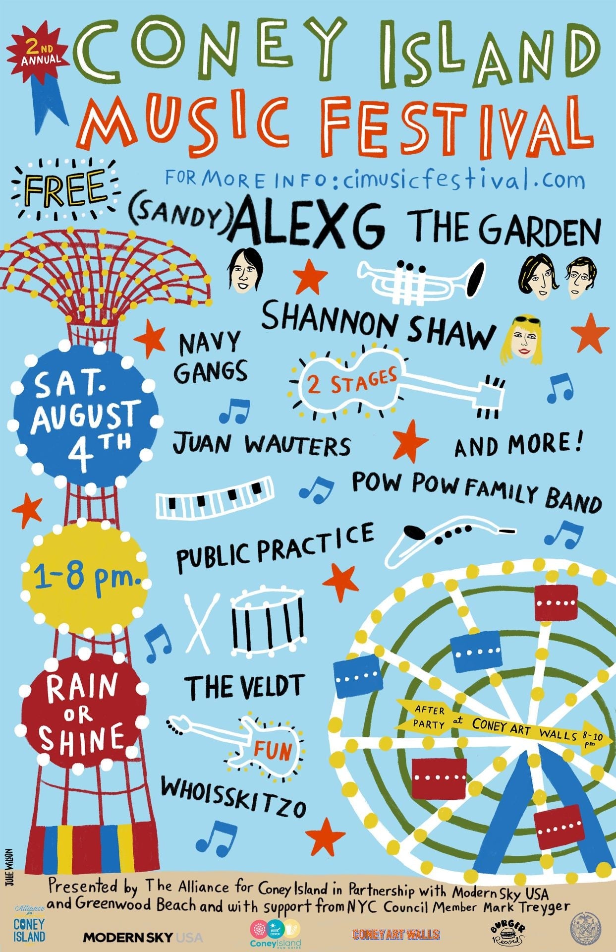 (Sandy) Alex G, Shannon Shaw & more playing free Coney Island Music Festival