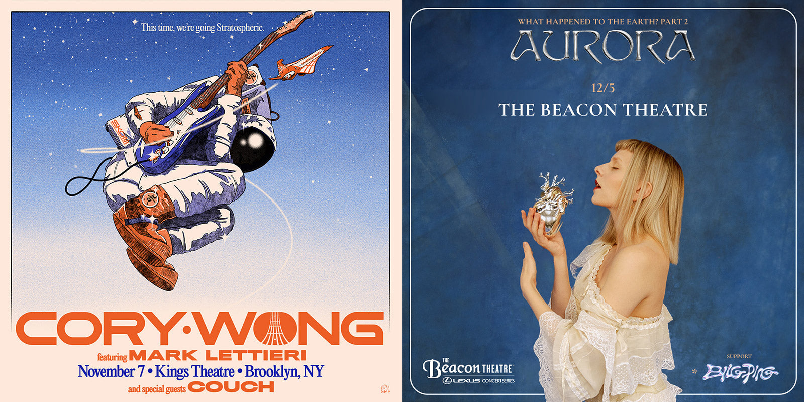 Cory Wong @ Kings Theatre & Aurora @ Beacon Theatre on BrooklynVegan Presale (passwords here)