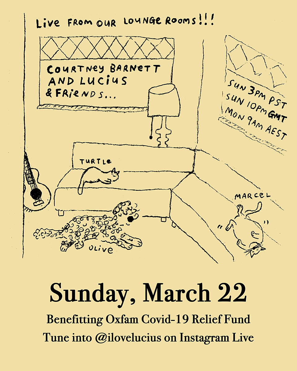 watch Courtney Barnett & Lucius’ 4-hour livestream w/ War on Drugs, Sharon Van Etten, Kurt Vile, more